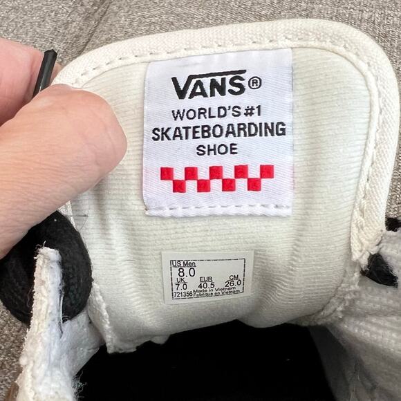 Vans Gilbert Crockett Marshmallow Gum Skate Shoes Men's 8 rare & discontinued - Picture 13 of 13